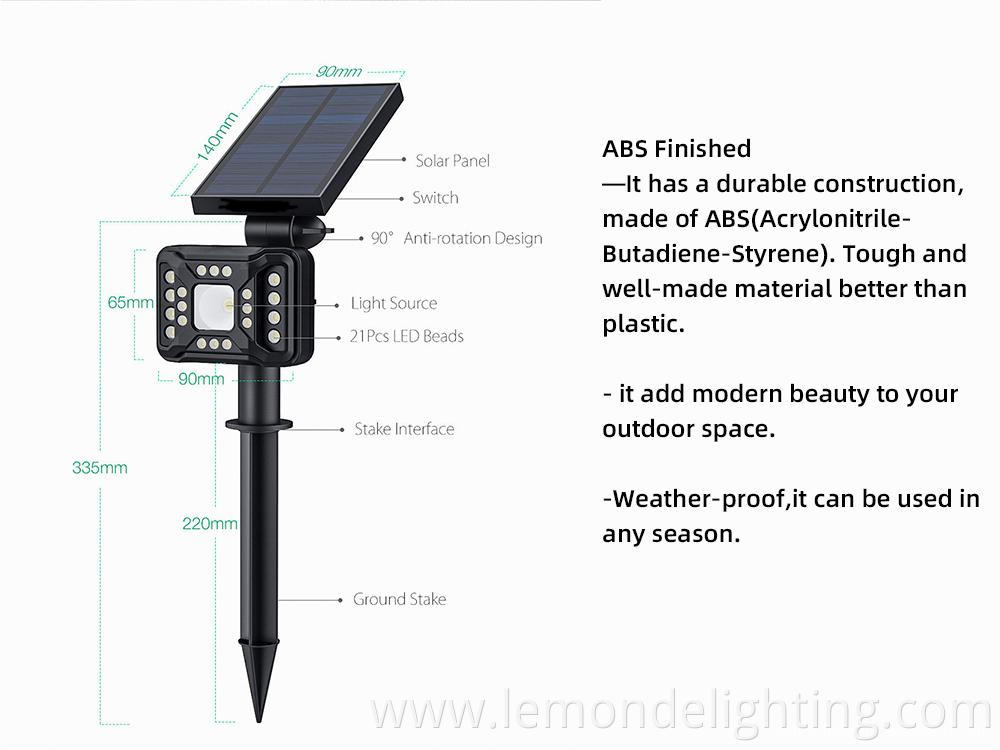 High-quality solar LED outdoor lighting products